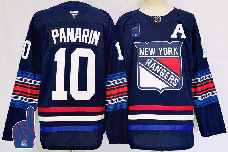 Men New York Rangers 10 Panarin Blue Fanatics 2025 NHL Jersey style 5